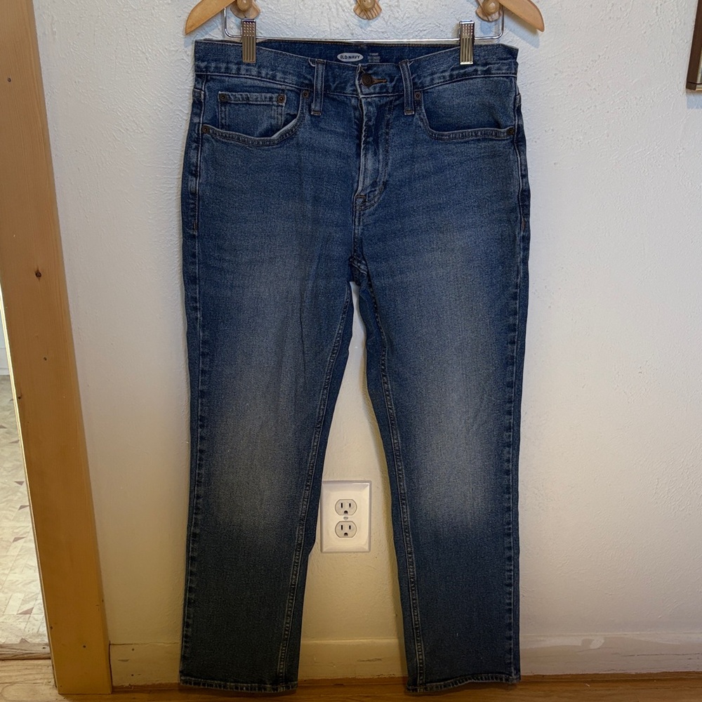 Old Navy Men's Dark Wash Straight Jeans
